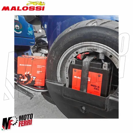 MF3255 Batteria Gel YB9-B 9Ah Malossi Piaggio Vespa PX PE 125 150 200