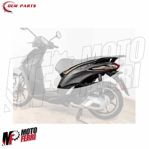 MF9617 Carena Posteriore Sinistra Nero Opaco Liberty S 50 125 150 iGet 2016/2024