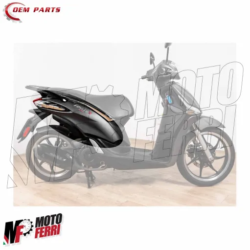 MF9618 Carena Posteriore Destra Nero Opaco Liberty S 50 125 150 iGet 2016 / 2024