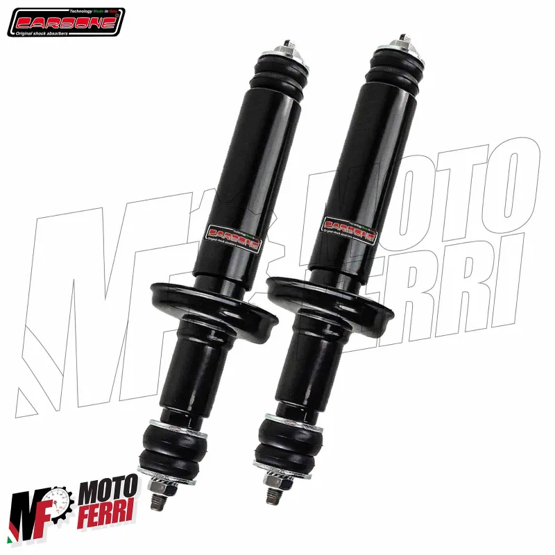 thumbnail interactive-video image 1 of RMS FORSA 3-Piece Shock Absorber Kit For Piaggio Ape 50 - Front + Rear (All Models) - Made In Italy 1 of 2