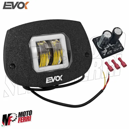 MF9621 Faro Fanale Anteriore Iron Led Evok Piaggio CIAO MIX P PX 50 Due Lenti