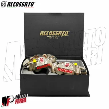 MF9626 Pinze Freno Radiali ACCOSSATO Forgiata Monoblocco Interasse 108mm Nichelata ST