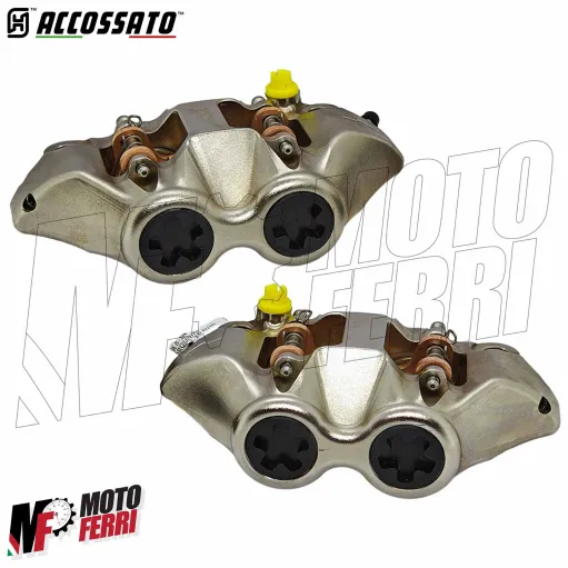 MF9626 Pinze Freno Radiali ACCOSSATO Forgiata Monoblocco Interasse 108mm Nichelata ST