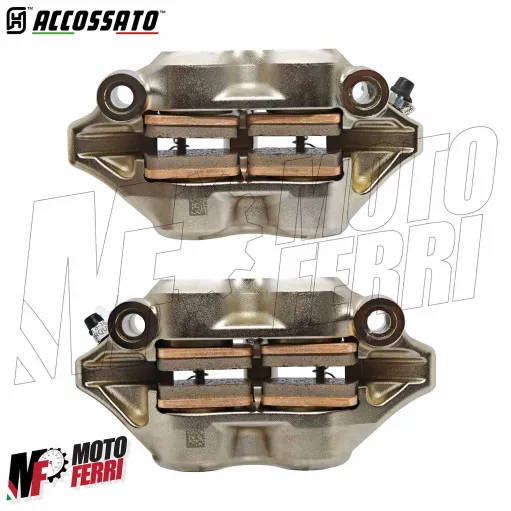 MF9626 Pinze Freno Radiali ACCOSSATO Forgiata Monoblocco Interasse 108mm Nichelata ST