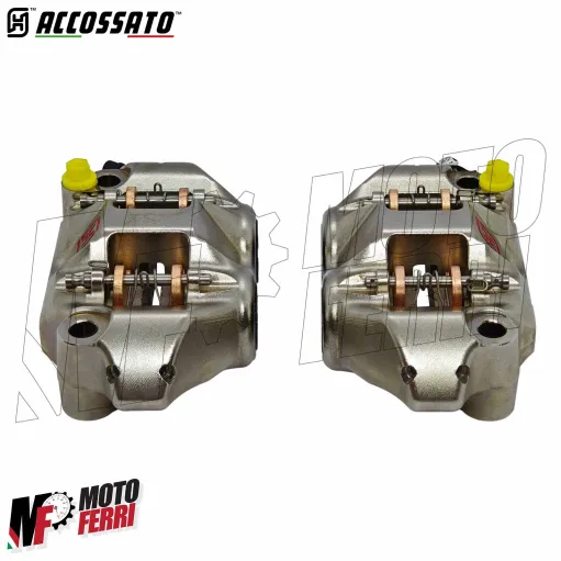 MF9626 Pinze Freno Radiali ACCOSSATO Forgiata Monoblocco Interasse 108mm Nichelata ST