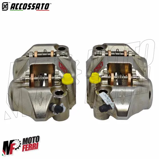 MF9626 Pinze Freno Radiali ACCOSSATO Forgiata Monoblocco Interasse 108mm Nichelata ST