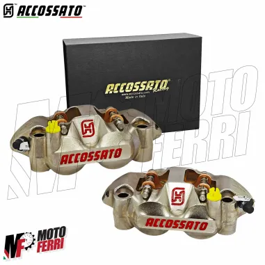 MF9626 Pinze Freno Radiali ACCOSSATO Forgiata Monoblocco Interasse 108mm Nichelata ST