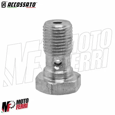MF9628 Bullone Vite 1 Foro M10x1 Banjo Pompa Freno ACCOSSATO BREMBO RCS BRAKING