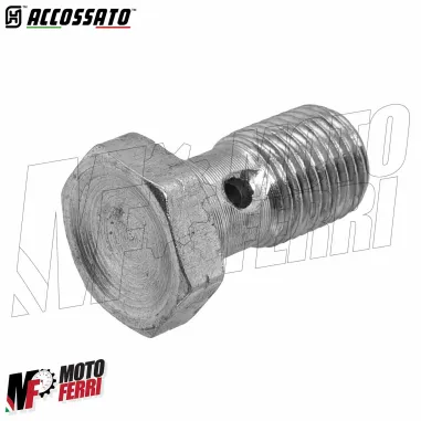 MF9628 Bullone Vite 1 Foro M10x1 Banjo Pompa Freno ACCOSSATO BREMBO RCS BRAKING