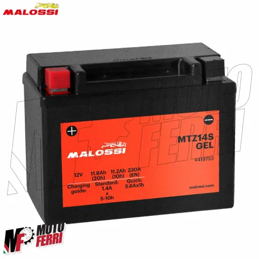 MF9647 Batteria Gel Malossi YTZ14S per QJMOTOR 700 SRK SRT X 2023 2024 2025