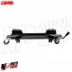 MF9650 Carrello Sposta Moto Scooter Cavalletto Centrale 8 Ruote Universale Nero