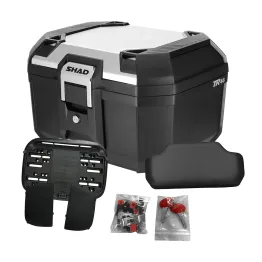 MF9659 Bauletto Moto SHAD TERRA TR46 Alluminio 46L + Schienalino e Piastra Universale