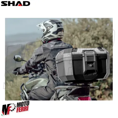 MF9659 Bauletto Moto SHAD TERRA TR46 Alluminio 46L + Schienalino e Piastra Universale