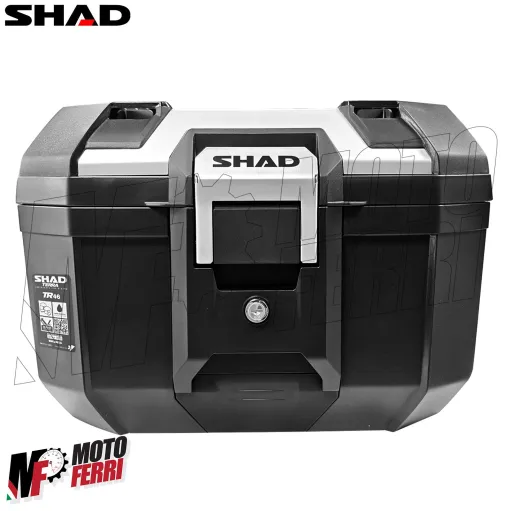 MF9659 Bauletto Moto SHAD TERRA TR46 Alluminio 46L + Schienalino e Piastra Universale