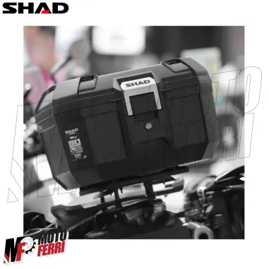 MF9659 Bauletto Moto SHAD TERRA TR46 Nero 46L + Schienalino e Piastra Universale