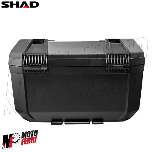 MF9659 Bauletto Moto SHAD TERRA TR46 Nero 46L + Schienalino e Piastra Universale