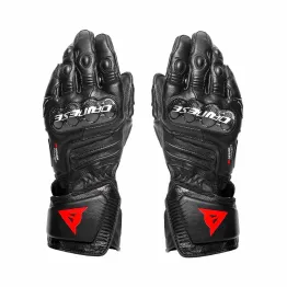 MF4239 Guanti Moto Lunghi Dainese Carbon 4 Long in Pelle Nero con Protezioni