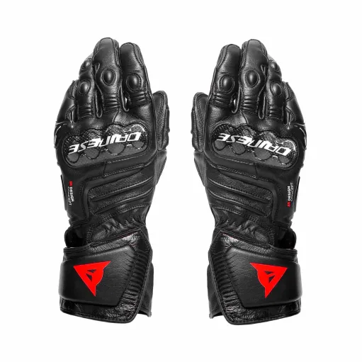 MF4239 Guanti Moto Lunghi Dainese Carbon 4 Long in Pelle Nero con Protezioni