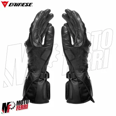 MF4239 Guanti Moto Lunghi Dainese Carbon 4 Long in Pelle Nero con Protezioni