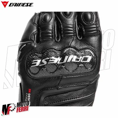 MF4239 Guanti Moto Lunghi Dainese Carbon 4 Long in Pelle Nero con Protezioni