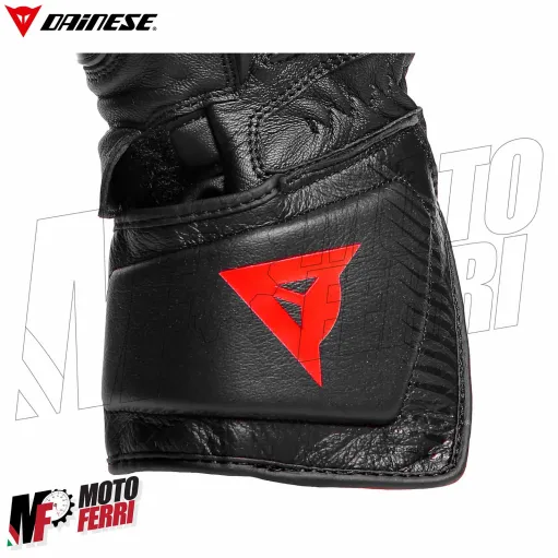 MF4239 Guanti Moto Lunghi Dainese Carbon 4 Long in Pelle Nero con Protezioni