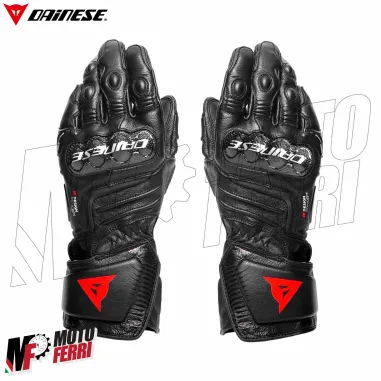 MF4239 Guanti Moto Lunghi Dainese Carbon 4 Long in Pelle Nero con Protezioni
