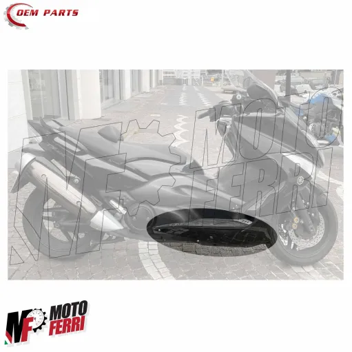 MF9668 Spoiler Sotto Pedana Destro Nero Lucido Yamaha TMax 500 da 2008 a 2011