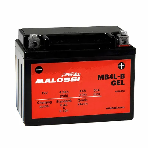 MF2923 Batteria Gel YB4L-B 4AH Malossi 50 2T Booster BWS F12 F15 ARK Aerox Nitro ZIP NRG SP ET2 491