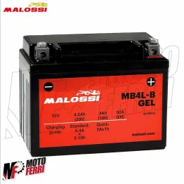MF2923 Batteria Gel YB4L-B 4AH Malossi 50 2T Booster BWS F12 F15 ARK Aerox Nitro ZIP NRG SP ET2 491 2