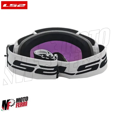 MF2509 Mascherina Occhiali Casco Moto Cross Enduro OffRoad LS2 Lente Specchiata
