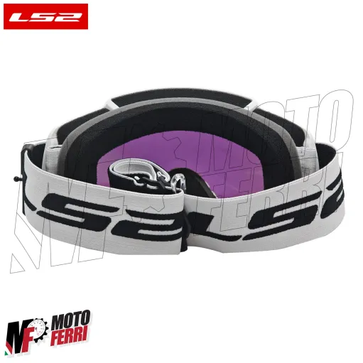 MF2509 Mascherina Occhiali Casco Moto Cross Enduro OffRoad LS2 Lente Specchiata