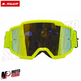 MF2509 Mascherina Occhiali Casco Moto Cross Enduro OffRoad LS2 Lente Specchiata 2