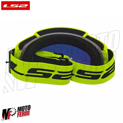 MF2509 Mascherina Occhiali Casco Moto Cross Enduro OffRoad LS2 Lente Specchiata