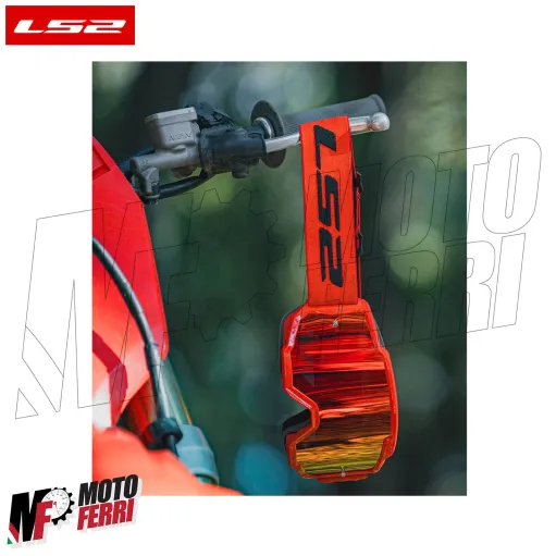 MF2509 Mascherina Occhiali Casco Moto Cross Enduro OffRoad LS2 Lente Specchiata