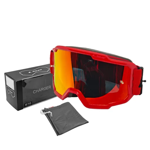 MF2509 Mascherina Occhiali Casco Moto Cross Enduro OffRoad LS2 Lente Specchiata