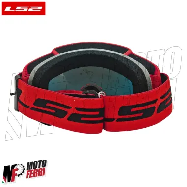 MF2509 Mascherina Occhiali Casco Moto Cross Enduro OffRoad LS2 Lente Specchiata