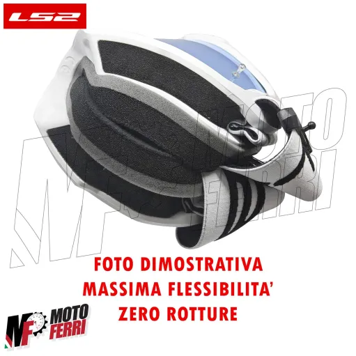 MF2509 Mascherina Occhiali Casco Moto Cross Enduro OffRoad LS2 Lente Specchiata