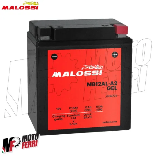 MF2911 Batteria Gel Malossi YB12AL-A2 Aprilia Scarabeo 125 200 MOTORE PIAGGIO 4T