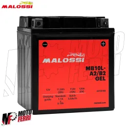 MF3058 Batteria Gel Malossi YB10L-A2/B2 Piaggio Liberty S 125 2007 2008 4T 2