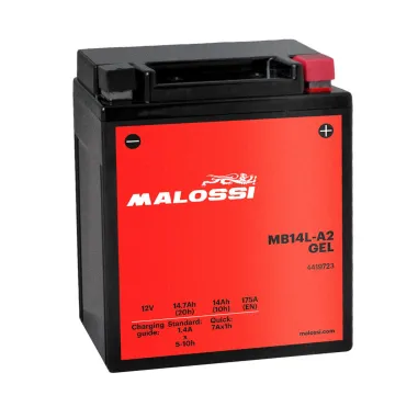 MF3059 Batteria Gel Malossi YB14L-A2 per Gilera Nexus 500 dal 2003 al 2012