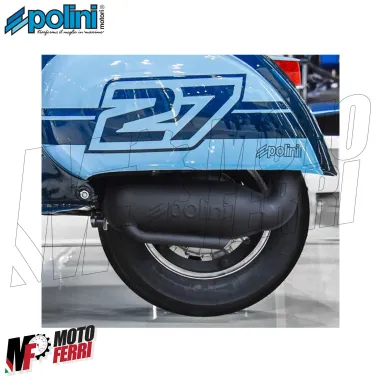 MF9674 Marmitta Polini Racing 2 Vespa 50 Special 125 ET3 Primavera Motore 130