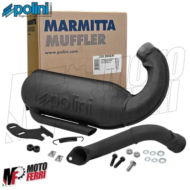 MF9674 Marmitta Polini Racing 2 Vespa 50 Special 125 ET3 Primavera Motore 130