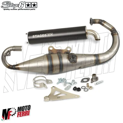 MF2124 MARMITTA SCARICO STAGE6 PRO REPLICA MK2 YAMAHA BOOSTER SPIRIT BWS 50 2T