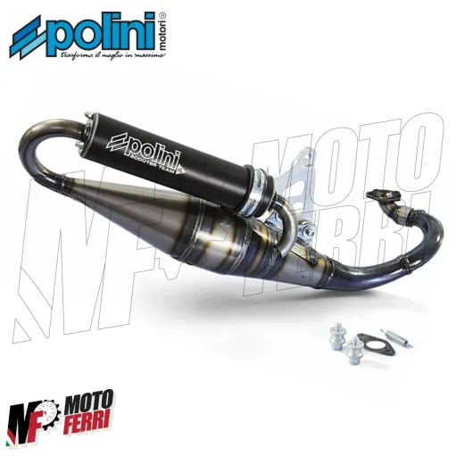 MF2126 Marmitta Polini Scooter Team 4 Minarelli Orizzontale Aerox Nitro SR F12