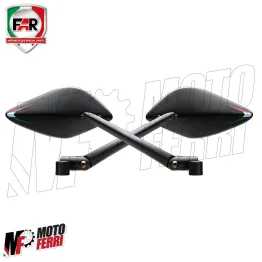 MF2128 Specchietti da Manubrio FAR Machete + Cover Tappo Tmax 530 560 2012 / 2021 2