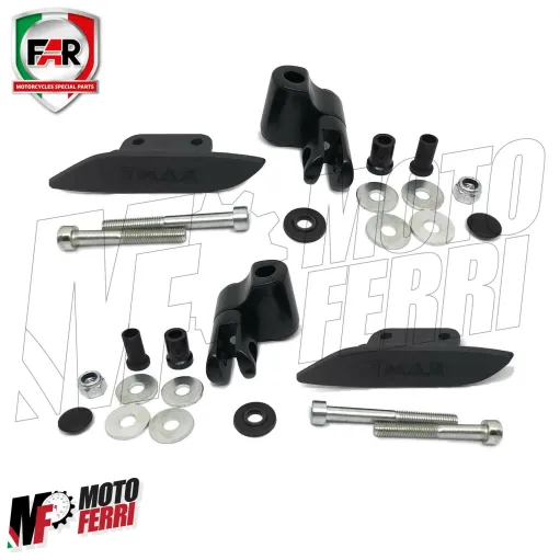 MF2128 Specchietti da Manubrio FAR Machete + Cover Tappo Tmax 530 560 2012 / 2021