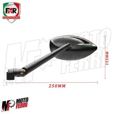 MF2129 Specchietti da Manubrio Cover Tappo Far Viper TMAX 530 560 da 2012 a 2021