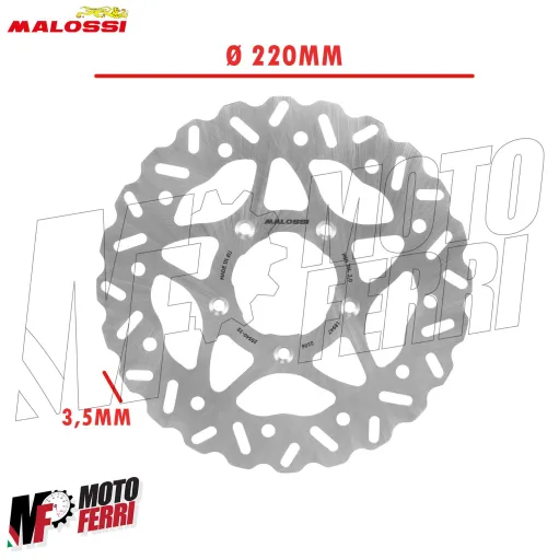 MF4322 Disco Freno Anteriore Malossi Gilera Runner SP DD 50 2T LC da 1997 a 2004