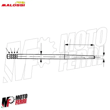MF2800 Spillo Conico Malossi K 51 per Carburatore Dellorto PHBE VHSB VHSC