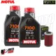 MF1597 Tagliando KTM Duke 125 - 2011/2025 - 2LT Olio MOTUL 7100 10W40 + Filtro